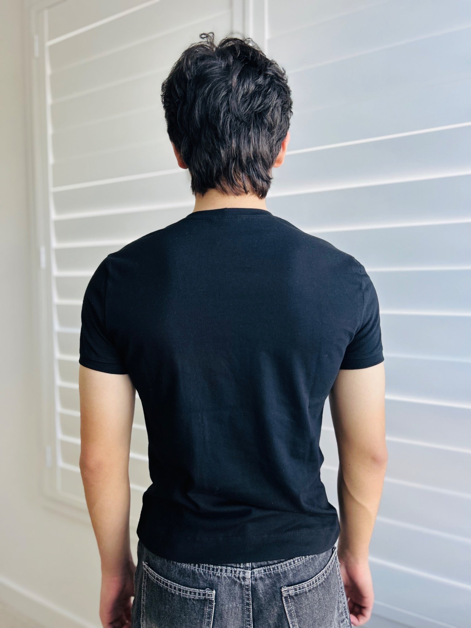 BIKINMOR Slim Fit Short Sleeve black, back view