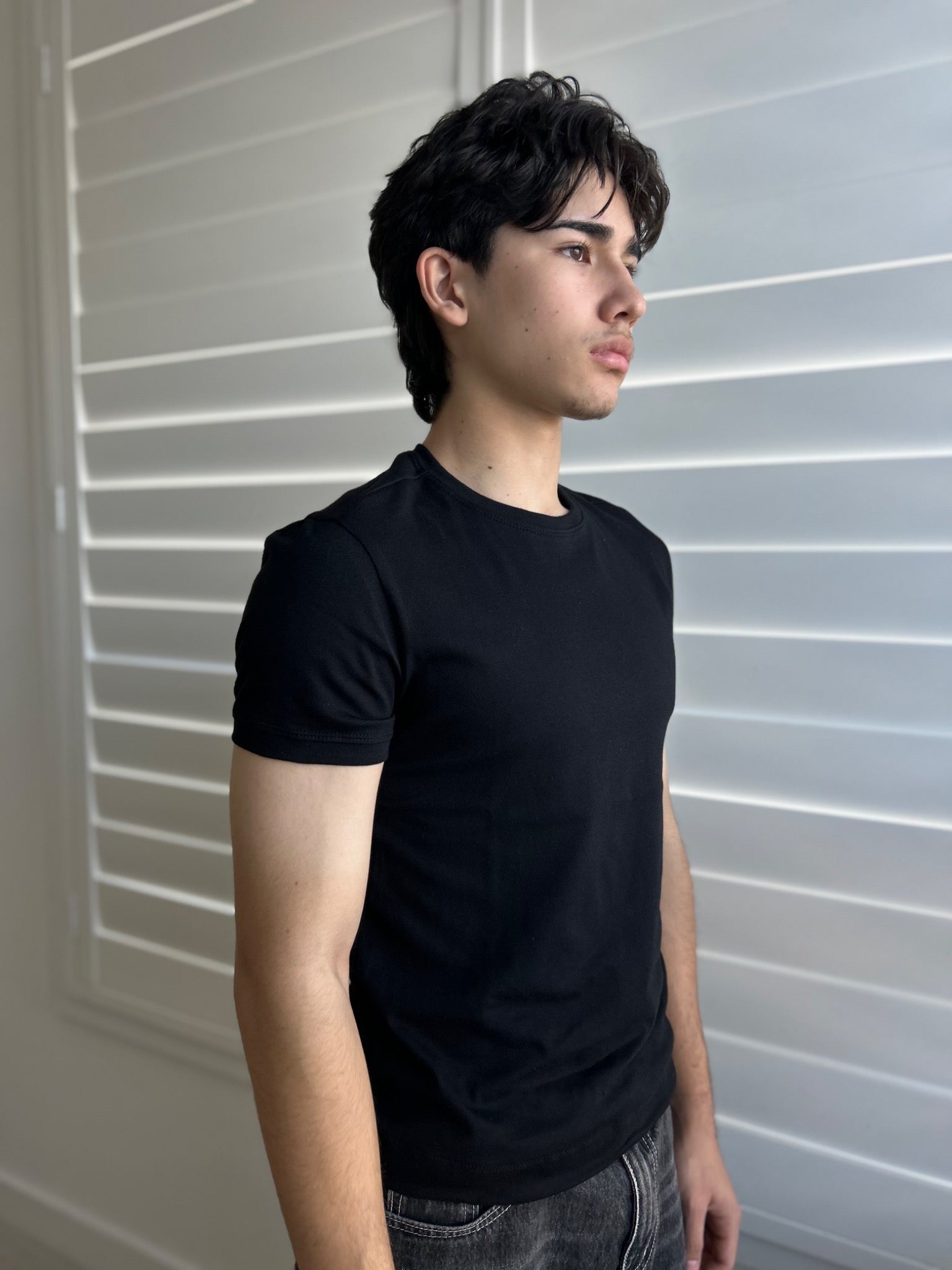 BIKINMOR Slim Fit Short Sleeve black, side profile